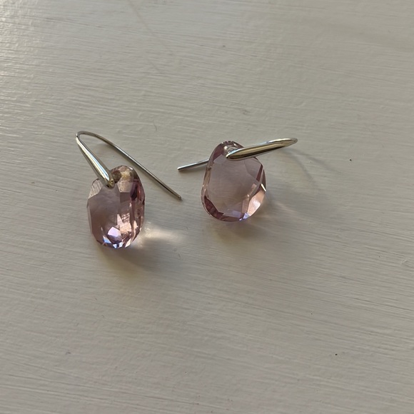 SWAROVSKI pink pendant earrings - Picture 4 of 9